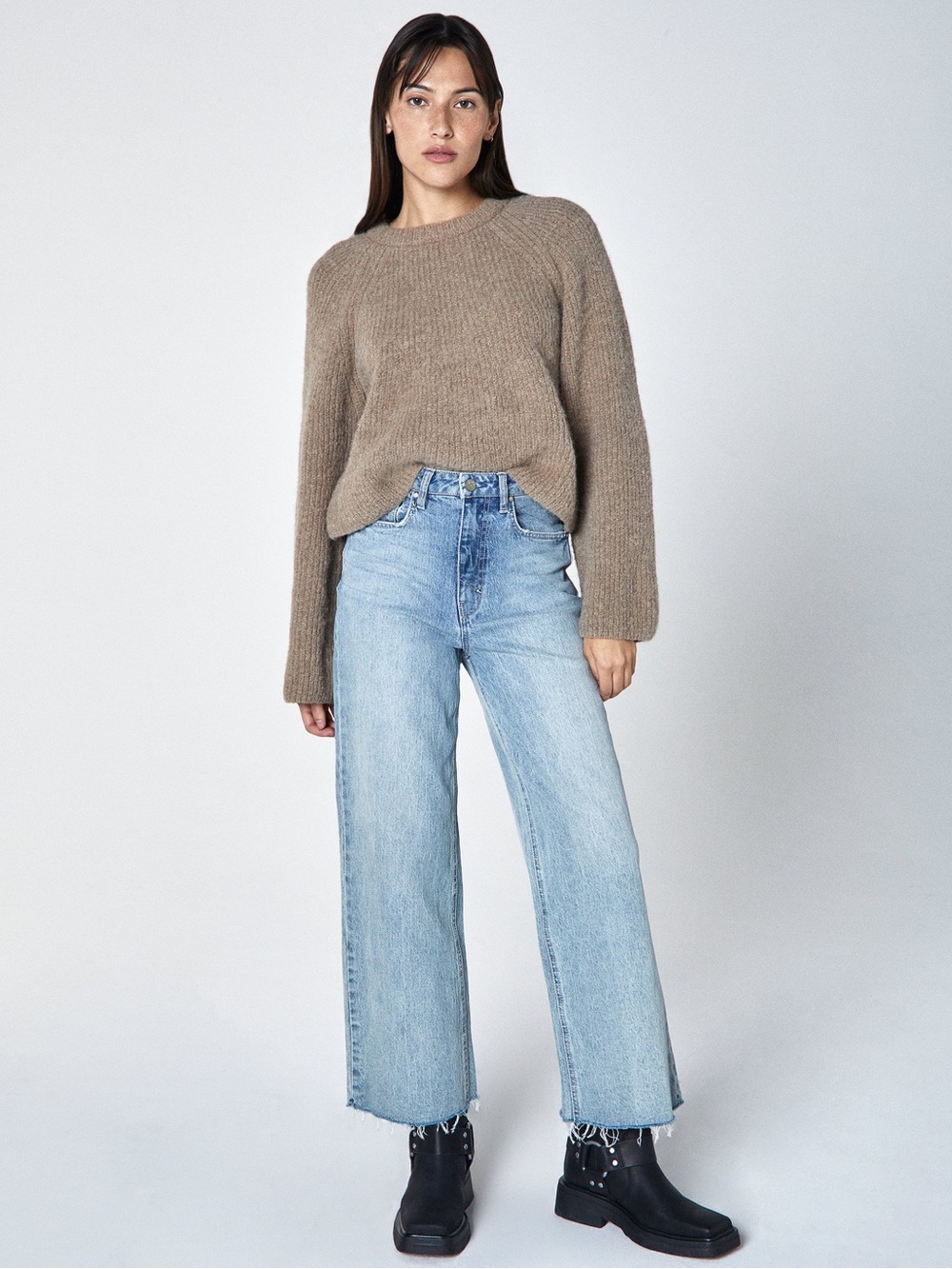 Unpublished Noemi High-Rise Light Wash Wide Leg Jeans